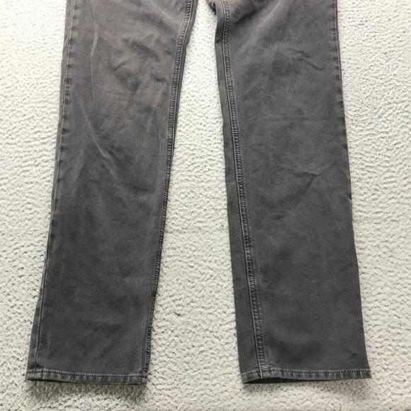 Current/Elliott LA Heritage Corduroy Pants Womens 33x32 Straight Leg Black - Picture 6 of 10